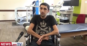 Раненый солдат без шансов на выживание сегодня учится ходить и хочет стать стоматологом (видео)