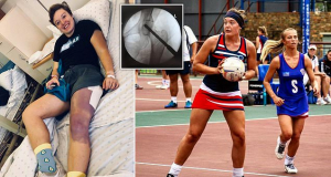 Netball scholar's dreams are crushed after being diagnosed with THREE conditions within a year that have left her unable to walk