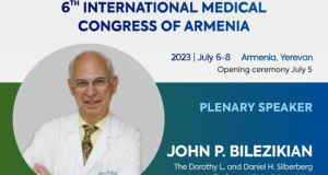 Կոլումբիայի համալսարանի պրոֆեսոր Ջոն Բիլեզիկյանը կմասնակցի Հայաստանի 6-րդ Միջազգային բժշկական համագումարին