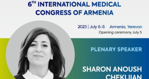 Sharon Anoush Chekijian to participate in the 6th International Medical Congress of Armenia