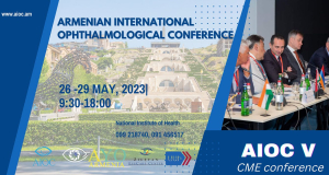 The Fifth Armenian International Ophthalmological Conference will take place on 26-29 May