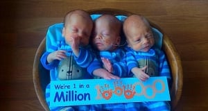 Один из миллиона: в США родились однояйцевые тройняшки (фото)