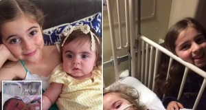 Little girl saves her baby sister's life by donating her bone marrow