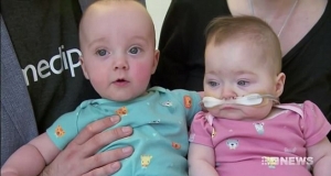 Baby girl born weighing 592 grams defies the odds of survival - and reunites with her twin brother after spending their first 10 months apart