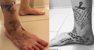 'It's not me, it's you': Woman, 27, writes break-up letter to her own FOOT after choosing to have it amputated
