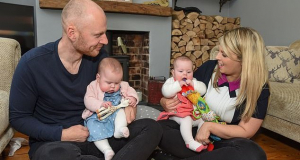 Miracle twin girls defy 5% survival odds to beat rare condition after doctors perform life-saving surgery while they were in the womb