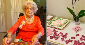 'I'm just livin': 108-year-old woman reveals she drinks one glass of wine every Friday