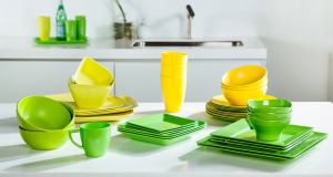 Why is it dangerous to use plastic dishes repeatedly?
