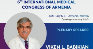 Viken Babikian to take part in the 6th International Medical Congress in Armenia
