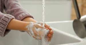 What is best means to wash hands?